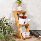 PS033 - Multi-Layer Balcony Wooden Tabletop Flower Stand image 0