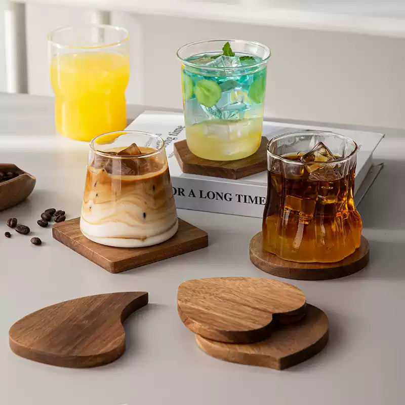 CUP001 - Wooden Drink Mats | 3 Styles Available image 0