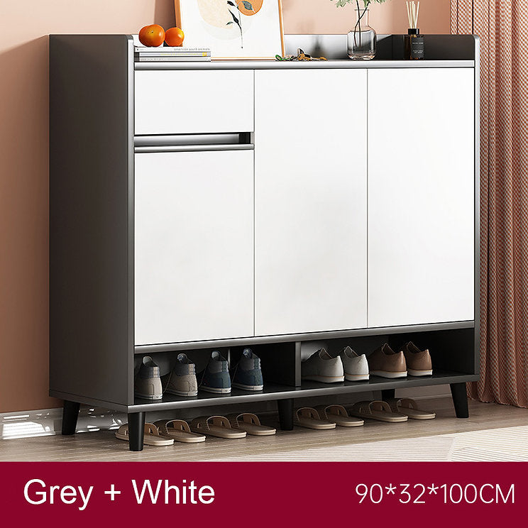 SOCE058 -  Craftsman Shoe Cabinet with Storage and Top Display Shelf image 10