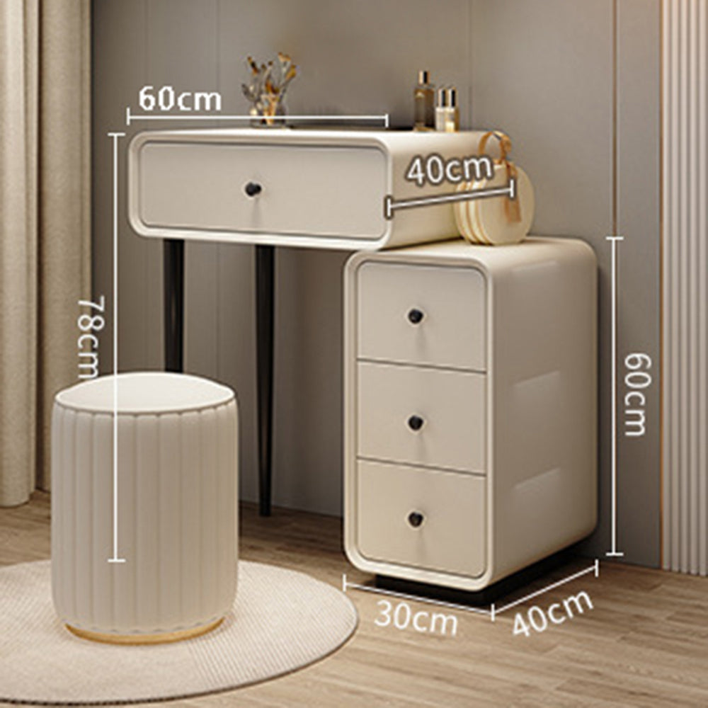 DR009 - Solid Wood Dressing Makeup Table with Side Cabinet image 6