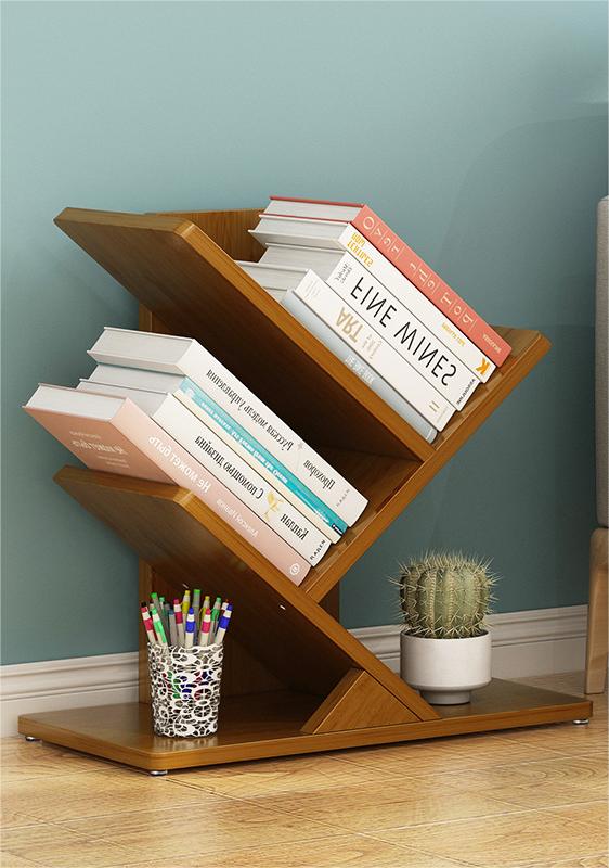 BS004 - L Bamboo Wood Bookshelf image 1