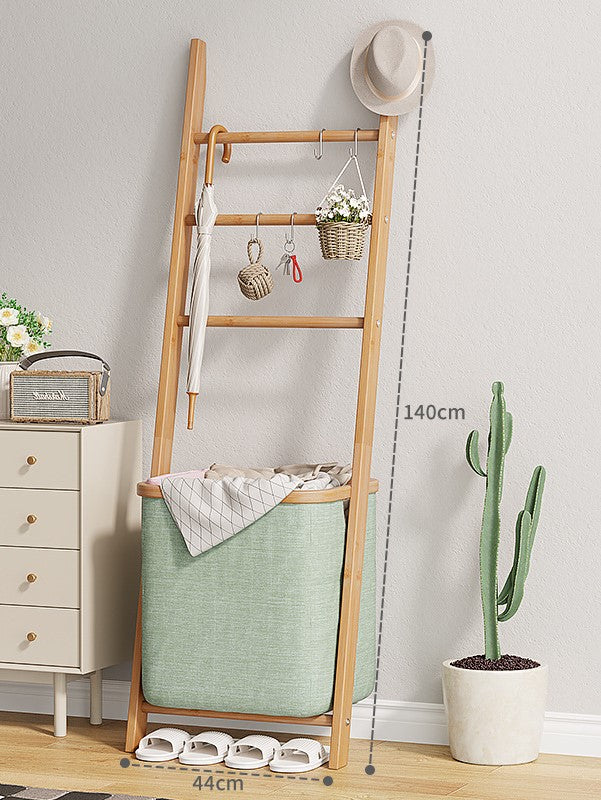 WS002 - Wall-leaning Laundry Hamper Storage Shelf image 3