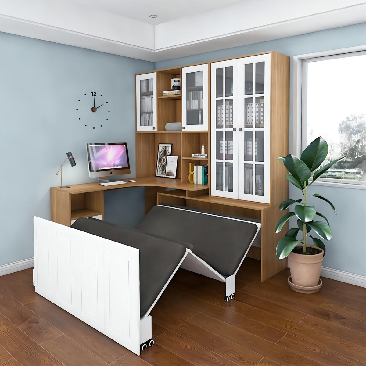 BD001-Steel Folding Bed with Foam image 2