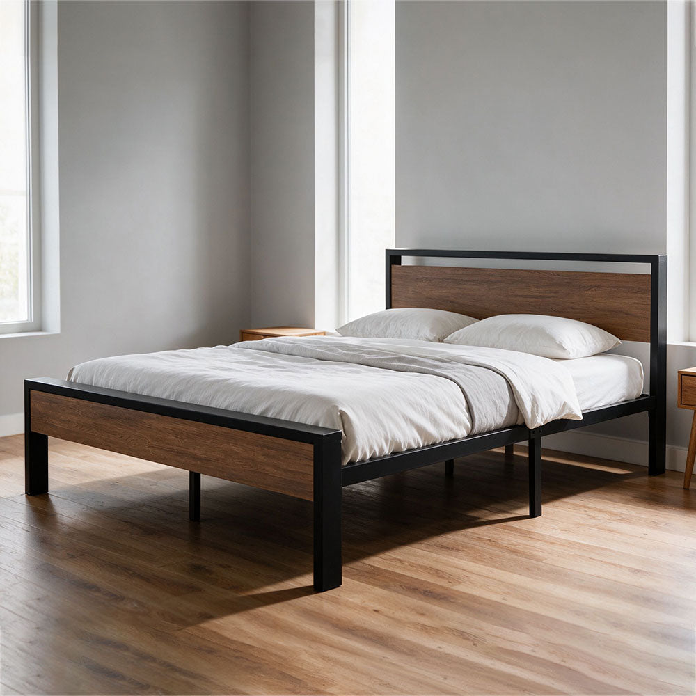 BD018 - Roostic Industrial Platform Bed Frame image 2
