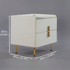 CBD023 - Ultra Narrow Solid Wood Bedside Cabinet with 2 Drawers image 3