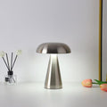 LS008 - Mushroom Rechargeable LED Table Lamp – Touch Control Metal Night Light image 0