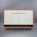 SOCE049 - Nordic Wood Door Entry Shoe Cabinet image 0