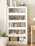 BS055 - Multi-layer Floor-Standing Wall-Mounted Storage Rack with Door image 0