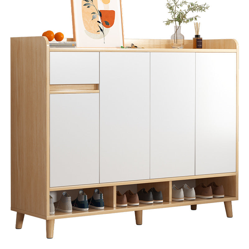 SOCE010 -  Craftsman Shoe Cabinet with Storage and Top Display Shelf image 0