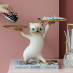 TYP339 - Creative Cat Figurine Desktop Tray – Key & Small Item Organizer image 0