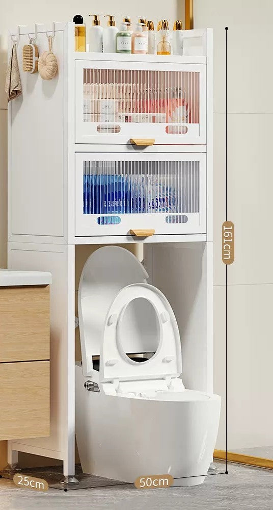 TS002 - Bathroom Toilet Balcony Storage Rack image 3