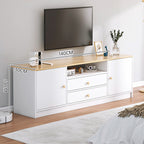 TV009 - Modern TV Stand with Storage Drawer & Cabinet image 6