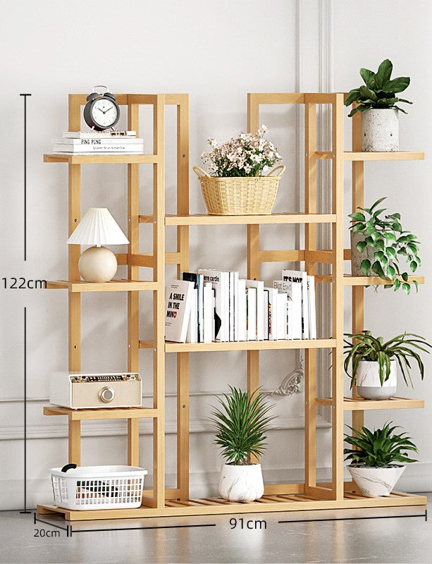 PS014 - Bamwood Modern Wood Plant Floor Stand image 11
