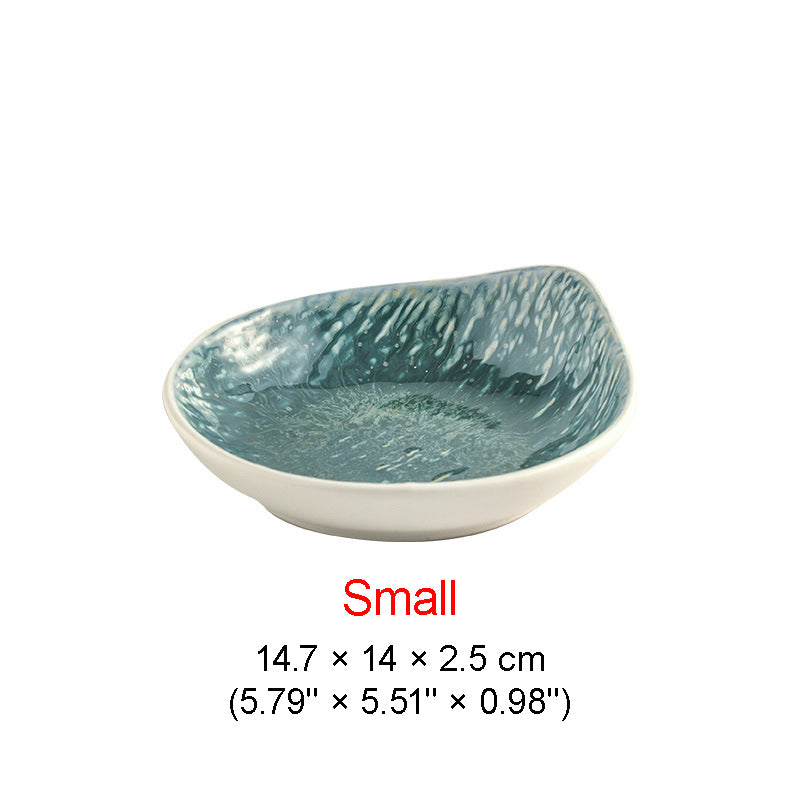 DISH010 - Japanese Style Ceramic Salad Plate Dessert Plate image 4