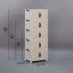 BS026 - Installation-Free Solid Color Multi-Layer Storage Cabinet image 11
