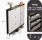 SOCE041 - Slim Entryway Shoe Cabinet with Flip Storage image 6