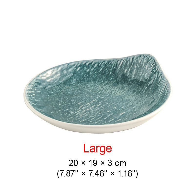 DISH010 - Japanese Style Ceramic Salad Plate Dessert Plate image 6