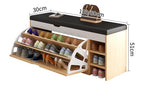 SOCE012 -  Craftsman Shoe Storage bench with Long Bench Seat image 13