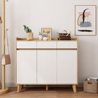 SOCE064 - Modern Nordic Wooden Shoe Cabinet with Drawers image 0