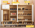 SOCE010 -  Craftsman Shoe Cabinet with Storage and Top Display Shelf image 10