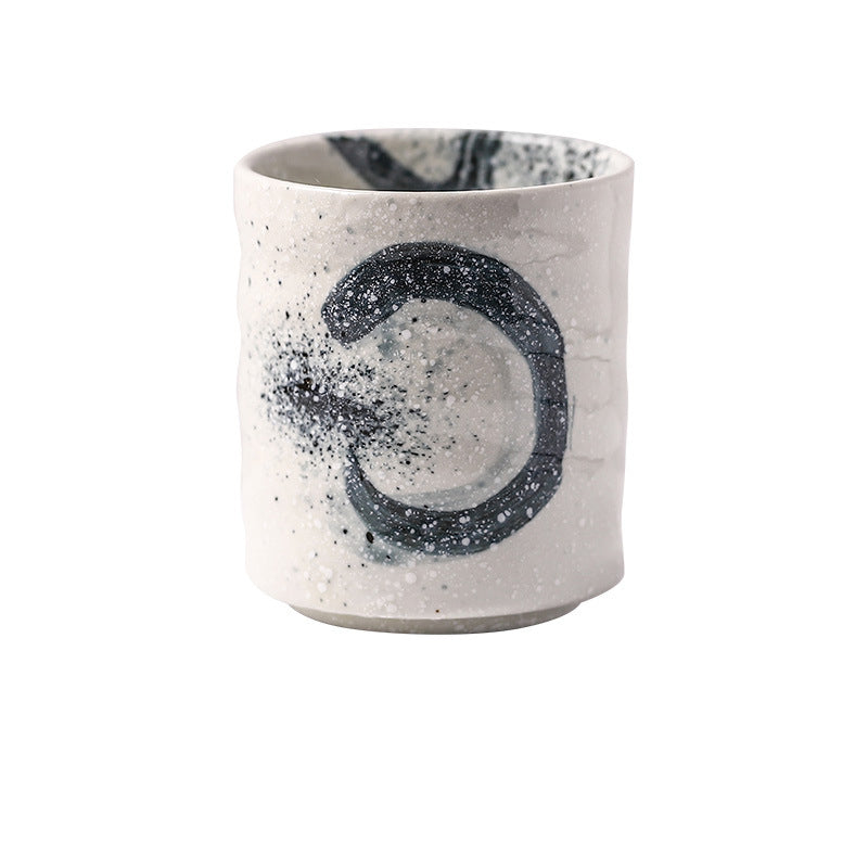 CUP003 - Japanese Retro Ribbed Ceramic Teacup image 3