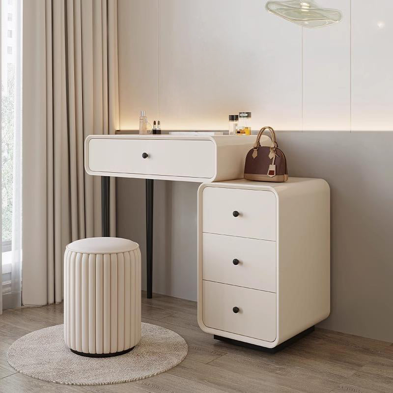 DR009 - Solid Wood Dressing Makeup Table with Side Cabinet image 2