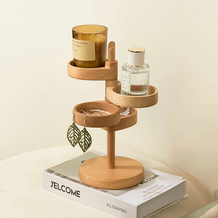 TYP-330 - Wooden Multi-Layer Rotating Storage Rack image 0