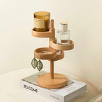 TYP-330 - Wooden Multi-Layer Rotating Storage Rack image 0