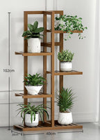 PS014 - Bamwood Modern Wood Plant Floor Stand image 7
