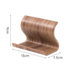 MD003 - Wooden Phone Stand – Minimalist Desktop Holder, Compact Creative Design image 5