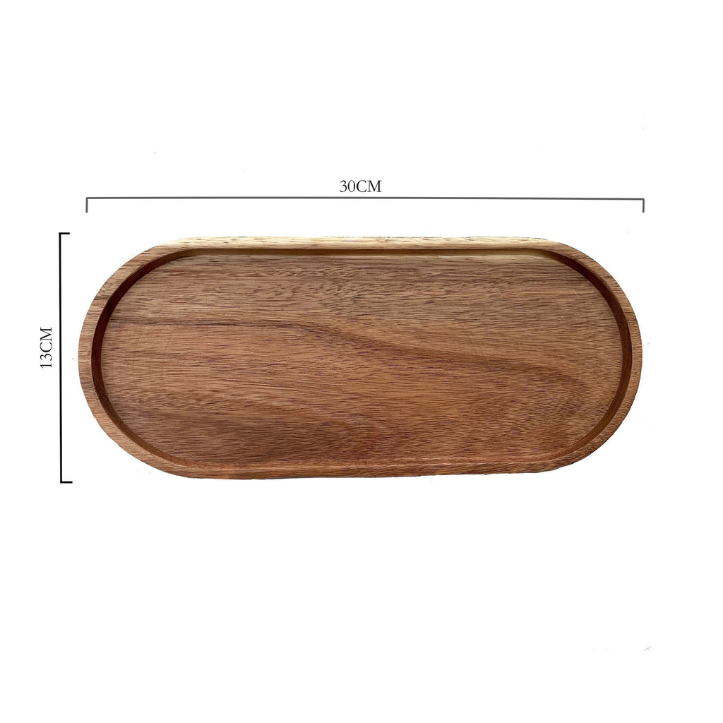 TRAY002 - Wooden Serving Tray | Snack & Tea Plate image 7