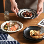 DISH005 - Japanese Classic Ceramic Dinner Plate | Minimalist Tableware Dish image 3