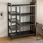 WCK023 - Multi-Tier Kitchen Storage Rack – Carbon Steel Household Organizer image 1