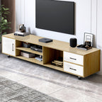 TV010 - Sleek Minimalist TV Stand with Glass Top image 1