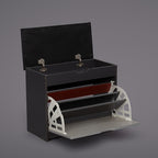 SOCE012 -  Craftsman Shoe Storage bench with Long Bench Seat image 7