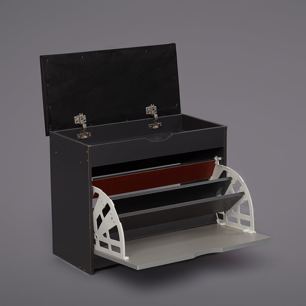 SOCE012 -  Craftsman Shoe Storage bench with Long Bench Seat image 7