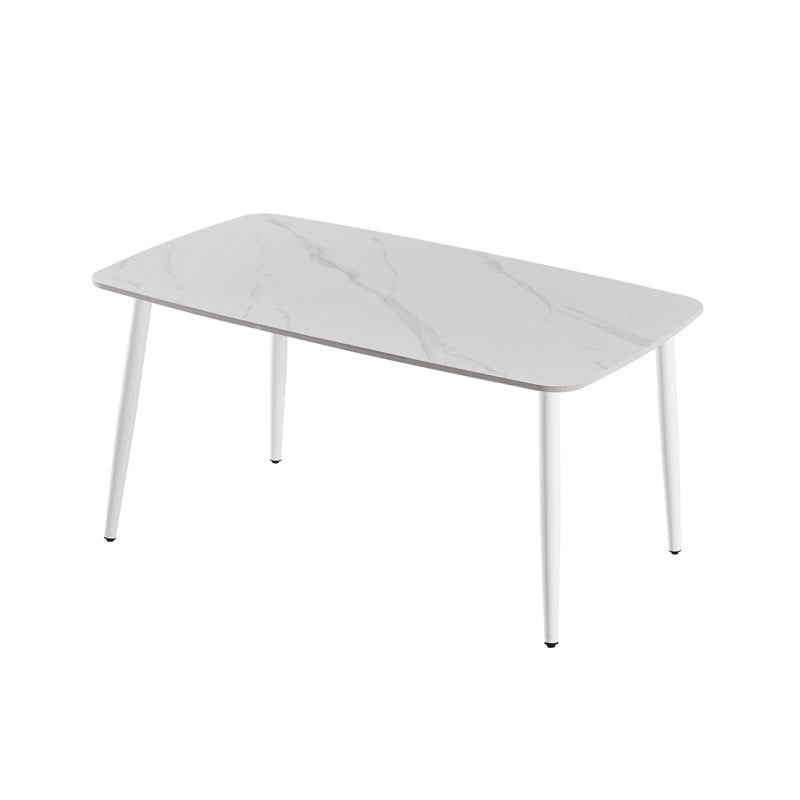 LDF023 - Modern Rectangular Rock Plate Dining Table image 1