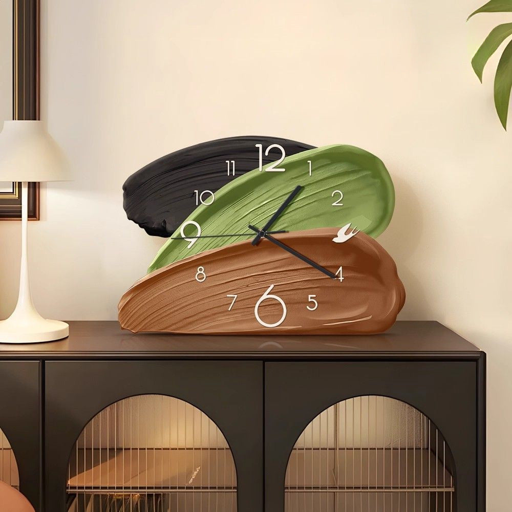 TYP635 - Vintage Creative Desktop Clock Decor – Elegant Retro Table Clock image 2