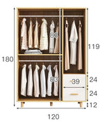 CC021-Modern Minimalist Wardrobe for Small Bedrooms with Large Capacity image 12