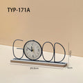 TYP-171 - Minimalist Creative Iron Art Letter Clock – Entryway, and Office Decor image 0