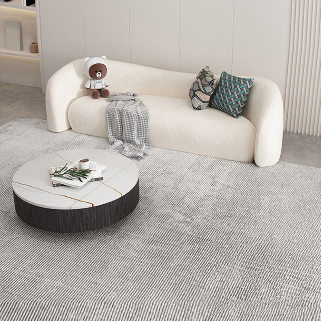 SOB031 - Cloud-Inspired Cream Style Bouclé Living Room Sofa image 1
