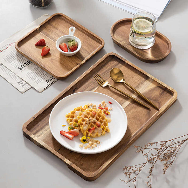 TRAY002 - Wooden Serving Tray | Snack & Tea Plate