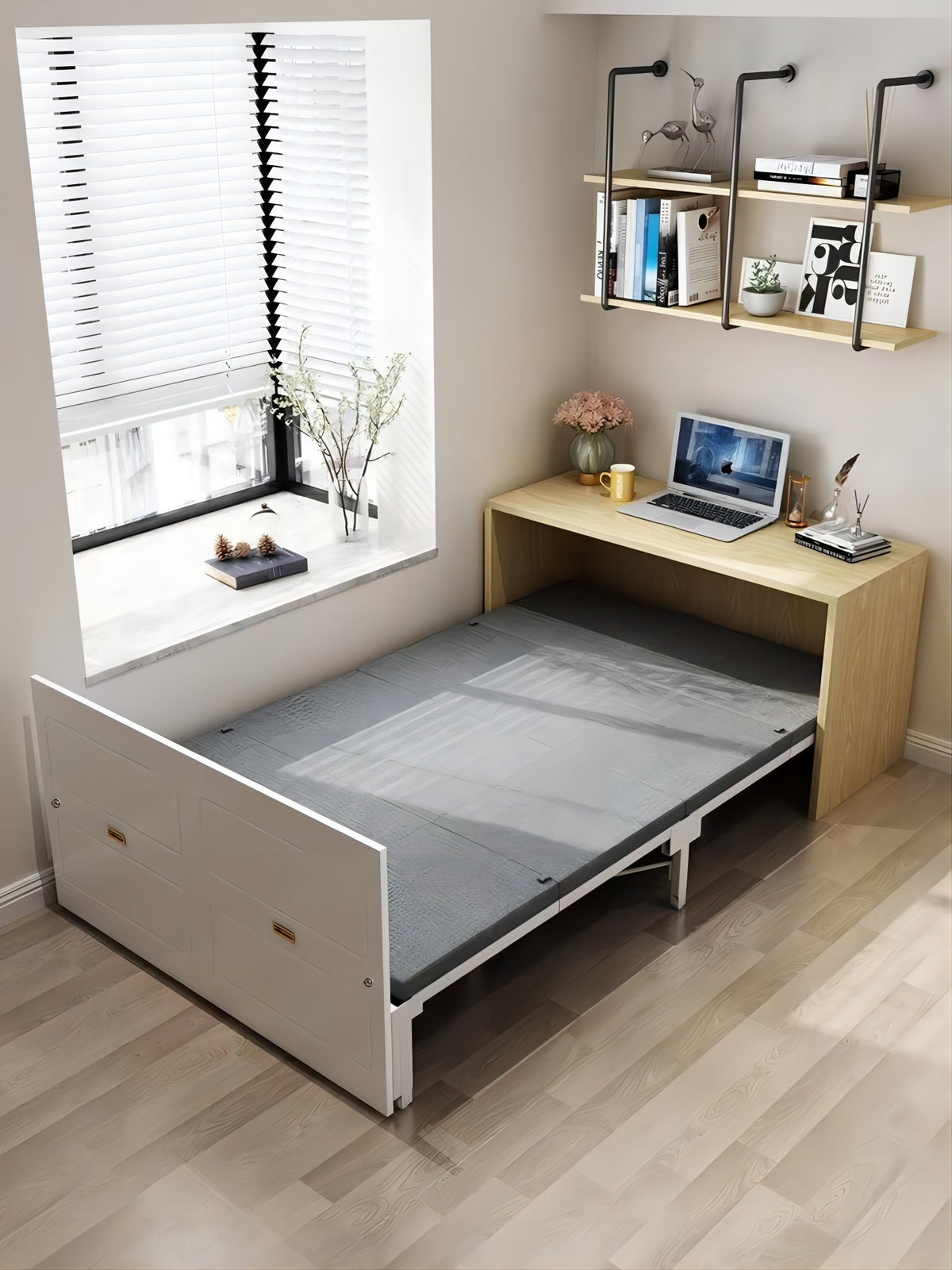 BD001-Steel Folding Bed with Foam image 3