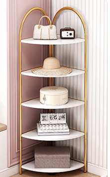 BS011 Craftsman Corner Cabinet Triangle Shelf Bedroom Storage Wall Side Stand image 2