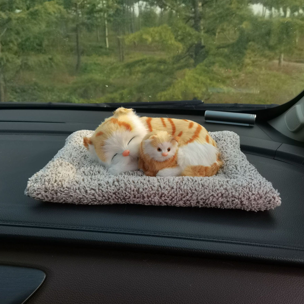 TYP-169 - Plush Mother - Baby Cat Car Ornament image 0