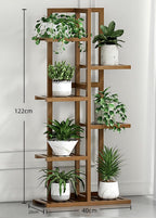 PS014 - Bamwood Modern Wood Plant Floor Stand image 5
