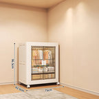 CC053 - Foldable Movable Wardrobe Multi-Layer Clothing Storage Cabinet image 2