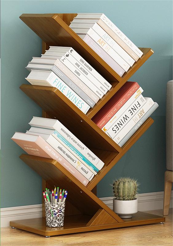 BS004 - L Bamboo Wood Bookshelf image 2