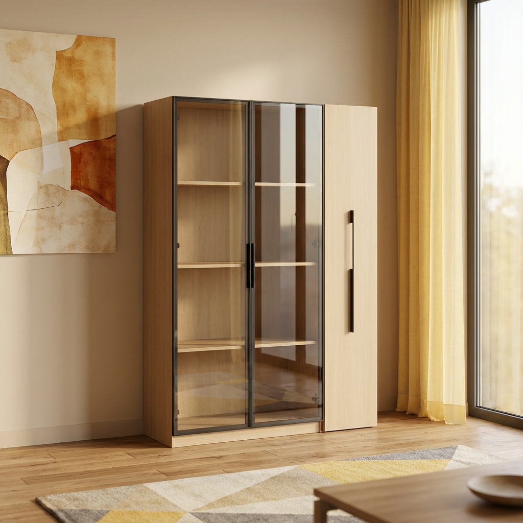 BS054 - Modern Nordic Display Cabinet & Storage image 4