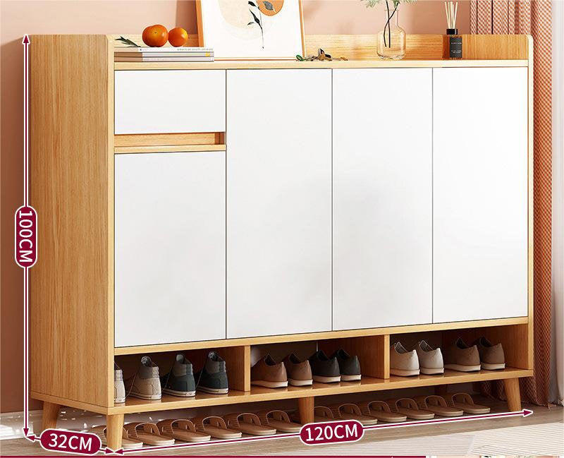 SOCE058 -  Craftsman Shoe Cabinet with Storage and Top Display Shelf image 3